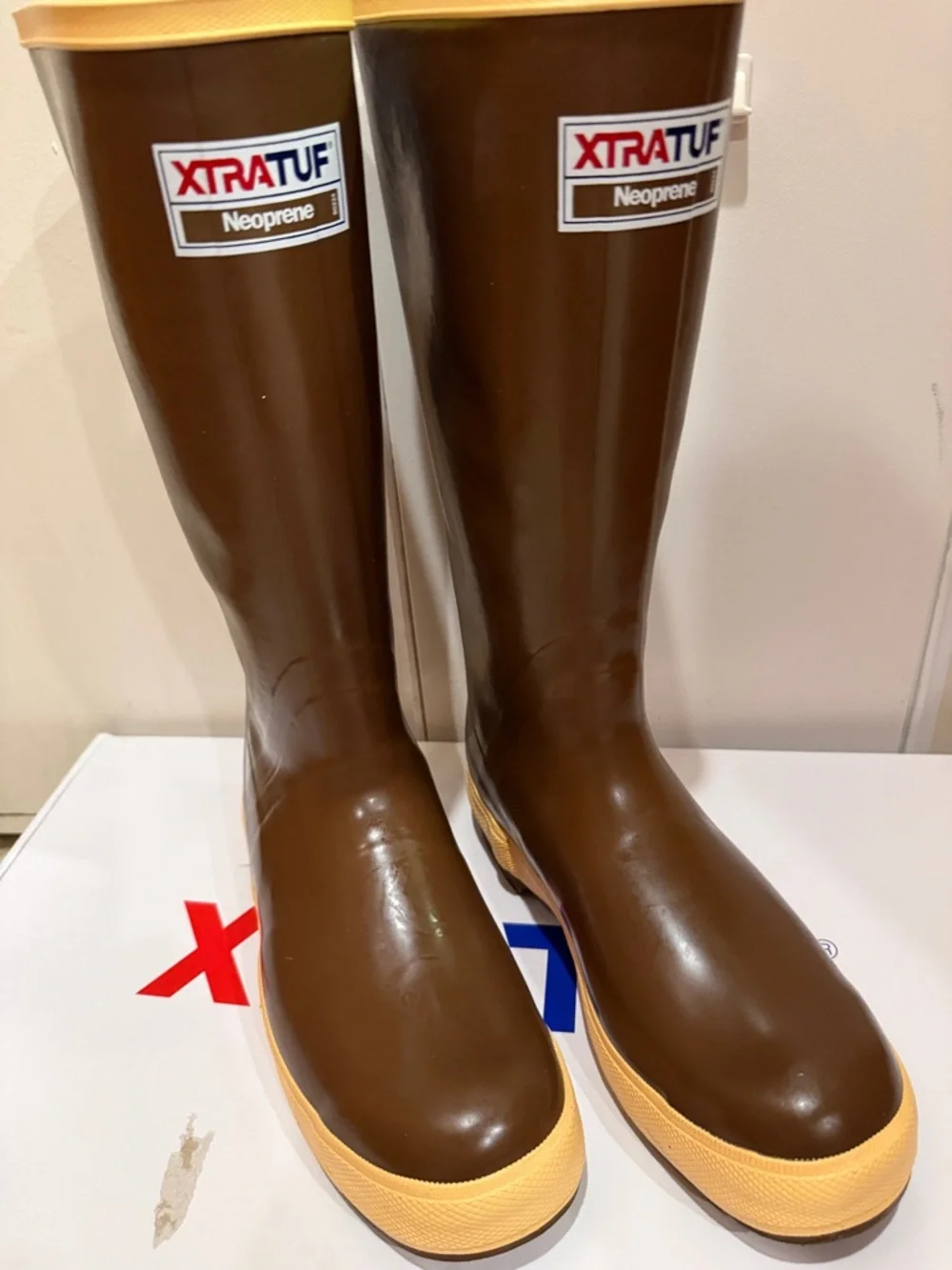 XTRATUF Legacy 15” Plain Toe Waterproof Neoprene Fishing Boots Men’s Size 8